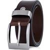 Lindenmann Mens Leather Belt/Mens Belt, full grain leather belt XXL, buffalo leather, 2 colors, black/dark brown