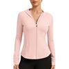 AMZSPORT Felpa Sportiva Donna con Zip Giacca Running per Palestra Running