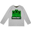Minecraft Maglietta a maniche lunghe da ragazzo in diversi design Creeper