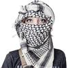 Generico Kefiah palestinese, sciarpa palestinese | Scialle da donna per uomo | Sciarpa araba Shemagh Sciarpa Uomo Donna Testa avvolgente, Classico bianco e nero