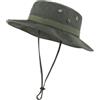 Zylioo XXL Oversize Boonie Cappelli da sole, cappello tattico militare safari per grandi teste, cappelli da caccia leggeri con cinturino