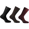 CALZE PRESTIGE (3 PAIA) Calze uomo corte a coste in pregiatissimo cotone 100% filo scozia CLASSIC - 100% made in (Brescia) Italy