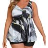 Vuncio Costumi da Bagno Due Pezzi Donna Curvy Sexy Taglia Forte Costume 2 Pezzi Donna Contenitivo Sportivi Mare Spiaggia Piscina Tankini Bikini