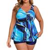 Vuncio Costumi da Bagno Due Pezzi Donna Curvy Sexy Taglia Forte Costume 2 Pezzi Donna Contenitivo Sportivi Mare Spiaggia Piscina Tankini Bikini
