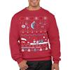 Graphic Impact Inspired Space War Theme Galaxy Spray Ugly Xmas Jumper Felpa Natale Adulti Unisex Maglione Maglione Natale Maglione