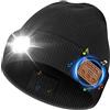UNBON Regalo Uomo, Regali Natale Originali, Idee Regalo Natale 2025, Regali Uomo papà per Lui Compleanno Anniversario Secret Santa, Gadget Tecnologici Utili, Cappello Berretto Bluetooth con Luce LED