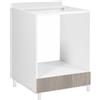 DEODATO Mobile base per incasso forno e piano cottura 60x60x94 cm olmo perla