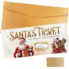 Ourdort Buono Regalo di Natale "Biglietto di Babbo Natale" da Compilare - in Busta Premium, con Carte a Gratta e Vinci Fai da Te - Gioco per Feste in Famiglia e Aziendali