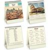 ONE SHOP di Bracalente Piero Calendario da Tavolo 2027 con Copertina 13 Fogli Mensili in Carta Avorio 90 gr Supporto in Cartoncino Rigido Planner Agenda da Scrivania Compatto con Tabella 2028 Formato 13,5x19 cm (Roma)