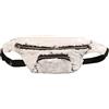 LA HUATE Marsupio da donna con paillettes luccicanti marsupio glitterato cintura fibbia regolabile marsupio lucido marsupio a tracolla borsa a tracolla, Q-bianco + argento, Marsupio da donna con
