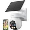 Imou 4K Telecamera WiFi Esterno Senza Fili con Pannello Solare 10000mAh 2,4/5GHz