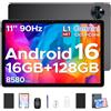 ANYREAL Android 16 Tablet Con Tastiera Tablet 11 Pollici Gemini AI Unisoc T7200