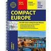 Philip's Compact Atlas Europe : A5 Spiral with the Top 300 tourist sites