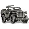 Piececool 3D Metal Puzzle Willys MB, Modellino Auto 3D Puzzle Metallo per 340 Acciaio Inossidabile, 1:1 Ripristina, Regalo di Compleanno, Modellismo da Costruire Adulti, 193 Pezzi