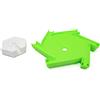 TracksCreations Imbuto a Vortice 6 Entrate - Compatibile con GraviTrax | Imbuto a vortice + supporto | 6 entrate, il massimo delle combinazioni | Per piste per biglie + PRO | Dai 5 anni
