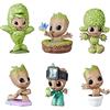 Marvel I Am Groot Figure Collection, 6 Mini Groot Action Figures Set, Super Hero Toys, Giocattoli per bambini dai 4 anni in su