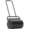 Outsunny Rullo da Giardino (Φ32 x 50Lcm) Metallo Nero Serbatoio Fino 38 L
