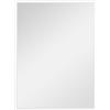 HOMCOM Specchio da Parete Rettangolare in Vetro e MDF con Ganci 60x80 cm Nero