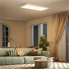HOMCOM Set 2 Lampadari LED Sottili e Regolabili 60x30x3.7 cm Bianco