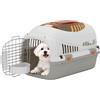 PawHut Trasportino per Gatti e Cani Fino 4 kg con Ciotola in Plastica Grigio