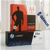 HP Toner HP LaserJet 135A Nero Originale Cartuccia W1350A + Risma Carta A4 80 Gr.