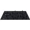 WHIRLPOOL GOA 9523/NB1 PIANO COTTURA IN VETRO 5 FUOCHI GHISA NERO