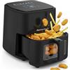 MELCHIONI FRIGGITRICE AD ARIA 5 LITRI TOUCH 7 PROGRAMMI FINESTRA LED 1500 WATT