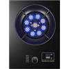 CHALKE Fornello A Gas, 1 Fornello A Gas, Wok A 9 Camere Da 5,2 KW Con Funzione Timer, Fornello A Gas A Conversione NG/GPL, Vetro Temperato Nero, Fornello A Libera Installazione For Campeggio ( Size : NG )