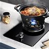 CHALKE Stufa A Gas Portatile, Wok A 9 cavità da 5,2 KW con Protezione Antifiamma, Telaio in Ghisa di Vetro Temperato Nero, Facile da Pulire (Size : NG)