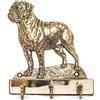 Bullmastiff, Bulmastiff - portachiavi con cane, supporto in ottone per accessori