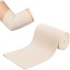 JWRHUH Bendaggio elastico a compressione, 15 cm x 5 m | Medicazione tubolare per ferite, in cotone, per gambe, ginocchia e cosce, colore carne