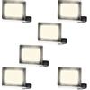 Jefedana 6PCS Faretto led 10W 3000K Bianco Caldo Fari LED Esterno 1000LM Faretto led da Esterno IP66 Impermeabile Super Luminosa Faro led Luce di Sicurezza Lampada per Giardino, Cortile, Garage, Corridoio