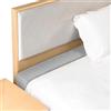 Yekuhe Riempitrice per Letto Lungo per chiudere Lo Spazio tra la testiera della Parete o la pedana per Letto Singolo/Matrimoniale/King Size, con Coperchio Rimovibile(Grigio Chiaro,160x10x20cm)
