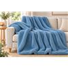 Lingerie Shop Plaid Coperta Di Pile Misura 155x200 cm Vari Colori e Fasntasie Plaid Pile Coperta Morbidissima e Calda Letto Una Piazza e Mezzo (azzurro)