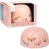 A Little Lovely Company PLBFMC12 - Lampada notturna a forma di farfalla, senza fili, a LED, rosa polveroso, funzione timer da 30 minuti, ecologica, senza BPA, senza ftalati, per neonati e bambini