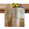 Qryflly Runner da Tavola Marrone 40 x 140 cm Decorazione Matrimonio | Moderno Lavabile Rettangolar Centro Tavola Primaverile Estivo Decorazioni per Compleanno di Tavoli Feste Festival Comunioni
