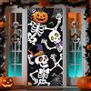 ZOSIGN 78,7 X 35,4 Pollici Copertura per Porta Halloween, Teschio Tema Striscione Decorazioni Porta Di Halloween, Adatto per Decorare Porte, Finestre E Pareti per Halloweens (B)