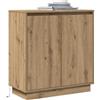 vidaXL Madia LED Rovere Artigianale 71 x 34,5 x 75 cm | Ti dà tanto spazio per i tuoi oggetti, La luce LED integrata è molto comoda, Robusto,
