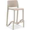 REDÒKASA Sgabello in polipropilene GIANO altezza seduta 65cm, impilabile, idrorepellente, resistente ai raggi UV, design moderno e innovativo, ideale per la cucina, la veranda o giardino (1, Corda)