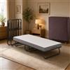 ACXIN Letto pieghevole 90 x 200 cm, per adulti - Struttura in metallo con materasso in memory foam da 13 cm, pieghevole con ruote, portata fino a 200 kg