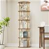 Generisch Libreria girevole a 5 livelli, 360° angolare, torre, oro