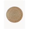 Westwing Collection Tappeto rotondo in iuta fatto a mano Sharmila - Beige