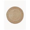 Westwing Collection Tappeto rotondo in iuta fatto a mano Sharmila - Beige