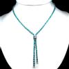 PNG Collana In Argento Sterling PNG Con Apatite Naturale Neon Blue E Zirconi, 17 in