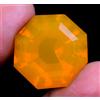Gemscopious 50.45 CT Naturale Arancione Opale Certificato Perfetto Non Scaldato Ottagono