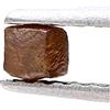 Sparkling Fancy Diamonds Diamante Grezzo Naturale 0.17ct Marrone Cubo
