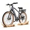 SMARTRAVEL - Bicicletta Elettrica 26'' con Portapacchi Posteriore L26D Batteria 36V 10Ah 250W 25km /h 25-40km 7 Velocità Display LCD Acceleratore a Po - SPEDIZIONE GRATUITA