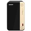 QNAP - TS-264 NAS Tower Intel® Celeron® N5095 8 GB 0 TB QTS Nero, Oro