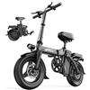 MAIRIDE - Bicicletta Elettrica Pieghevole 250w Batteria 48v 15ah, Doppio Freno Disco Sospensioni Adulti Città - SPEDIZIONE GRATUITA