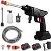 STAKMANN Idropulitrice Portatile Alta Pressione 2 Batterie 48V, Pistola Pulitrice Ricaricabile a Batteria 2 Ugelli e Regolazioni Getto, Serbatoio Acqua, Ideale per Pulire Moto, Auto, Giardino, Balcone